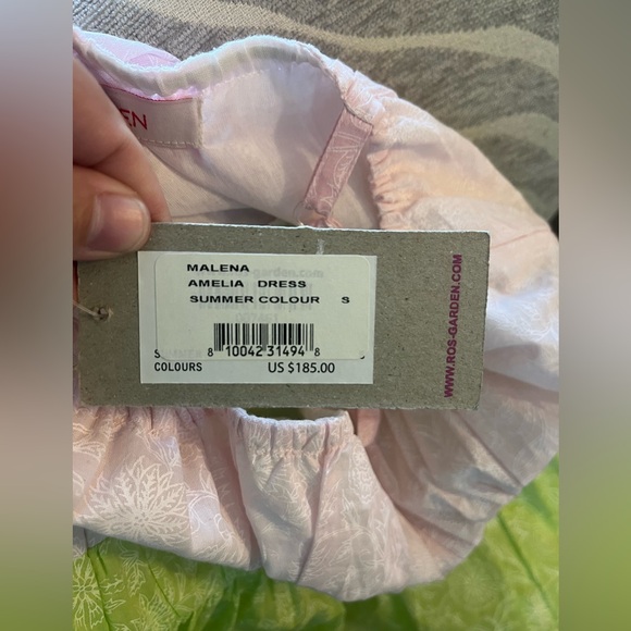 Ro's Garden Anthropologie Amelia Dress Summer Colour 100% Cotton Size Small NWT - Picture 11 of 11